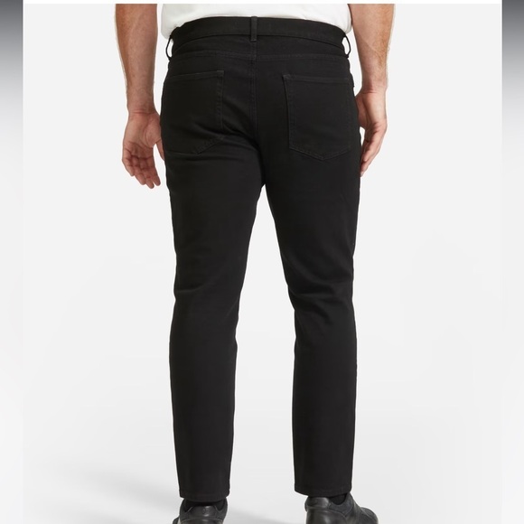 Everlane Mens Black Athletic 4 way stretch organic jean size 29x30 new - Picture 3 of 9